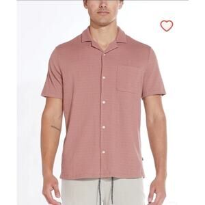 Civil Society Men's knit textured button up resort shirt sz Medium resort wear